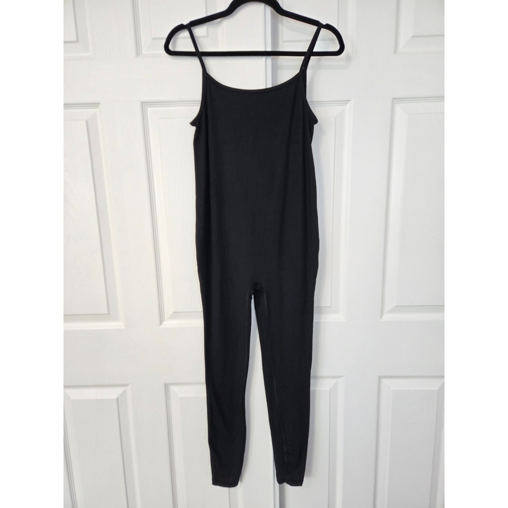 GapBody Womens‎ XS Black Modal Spandex Spaghetti Strap Bodysuit Jumpsuit Active